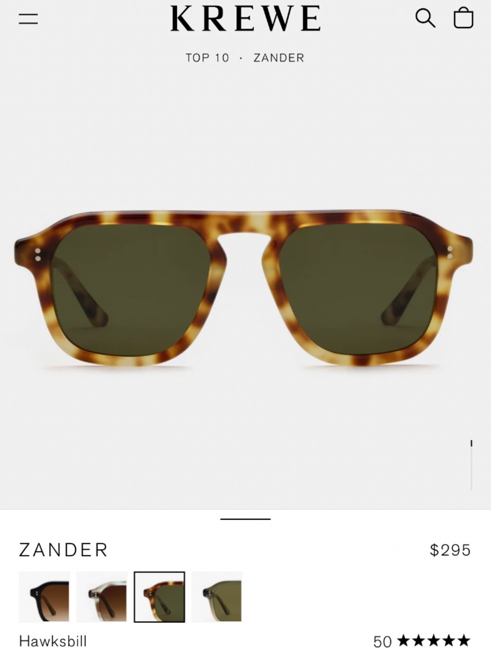 Krewe Zander Sunglasses in Hawksbill - Unisex